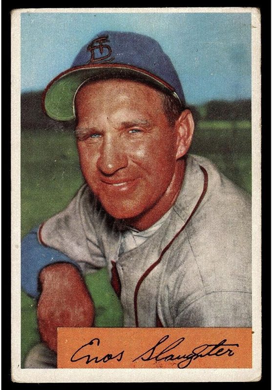 Enos Slaughter, 1954 Bowman Baseball