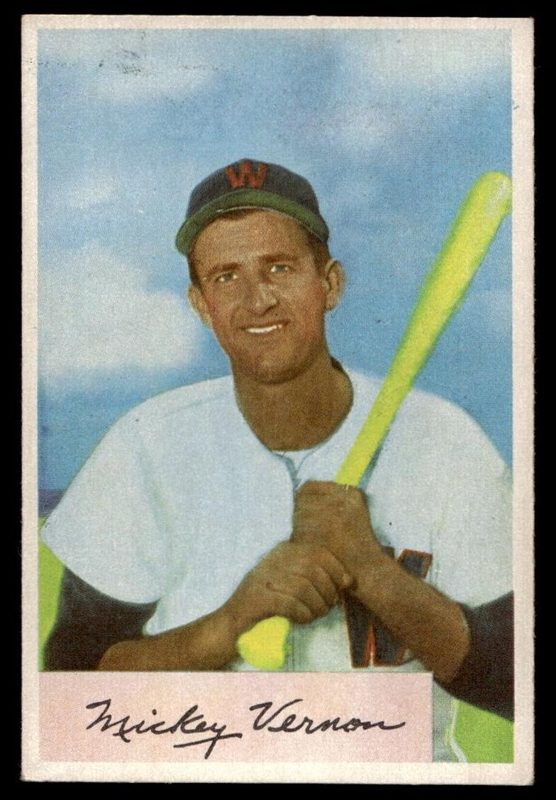 Mickey Vernon, 1954 Bowman Baseball