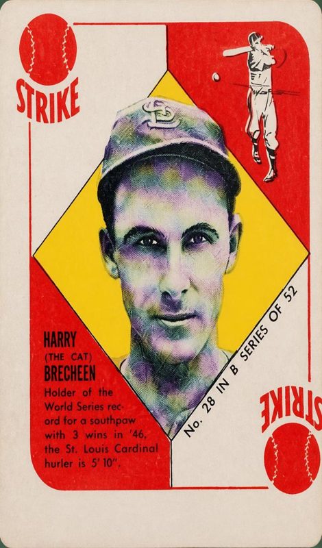 Harry Brecheen, 1951 Topps Blue Backs Baseball