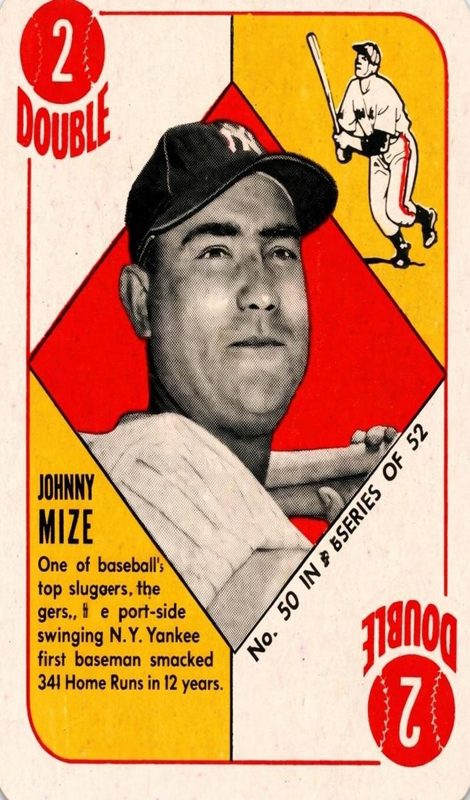 Johnny Mize, 1951 Topps Blue Backs Baseball