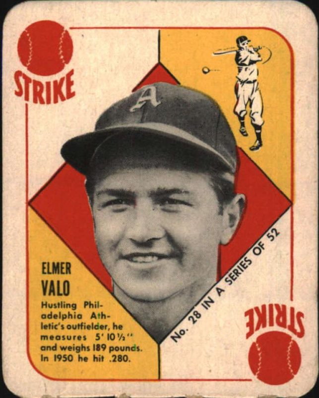 Elmer Valo, 1951 Topps Red Backs Baseball