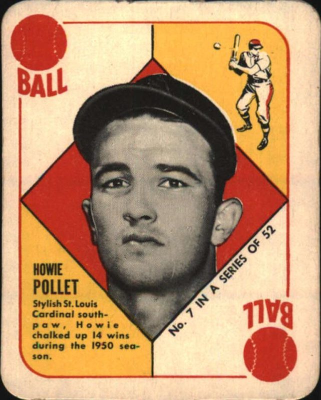 Howie Pollet, 1951 Topps Red Backs Baseball
