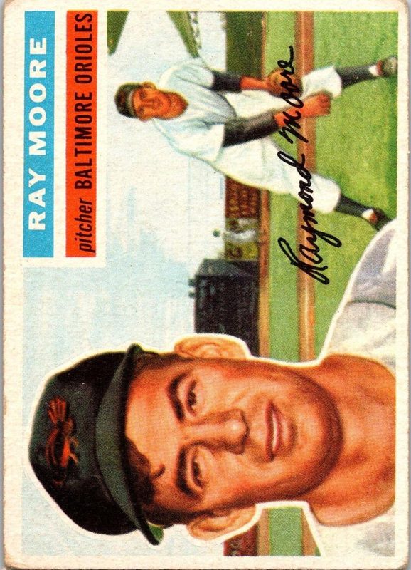 Ray Moore, 1956 Topps Baseball