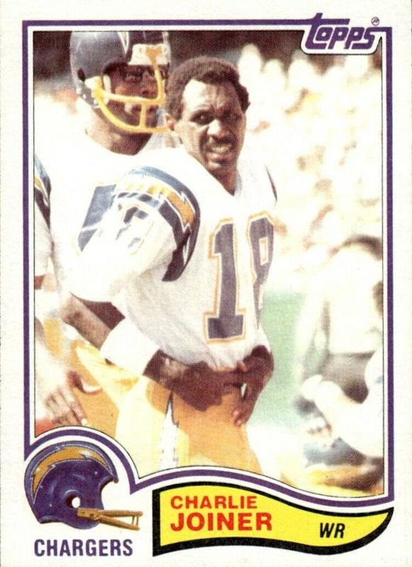 Charlie Joiner, 1982 Topps Football