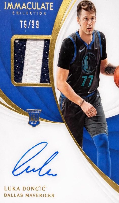 Luka Doncic, 2018 Panini Immaculate Collection Basketball