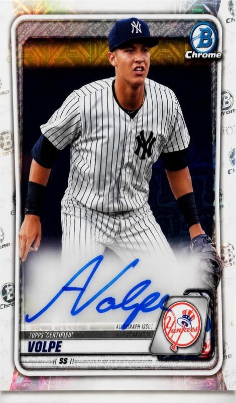 Anthony Volpe, 2020 Bowman Chrome Baseball