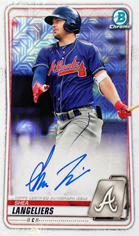 Shea Langeliers, 2020 Bowman Chrome Baseball