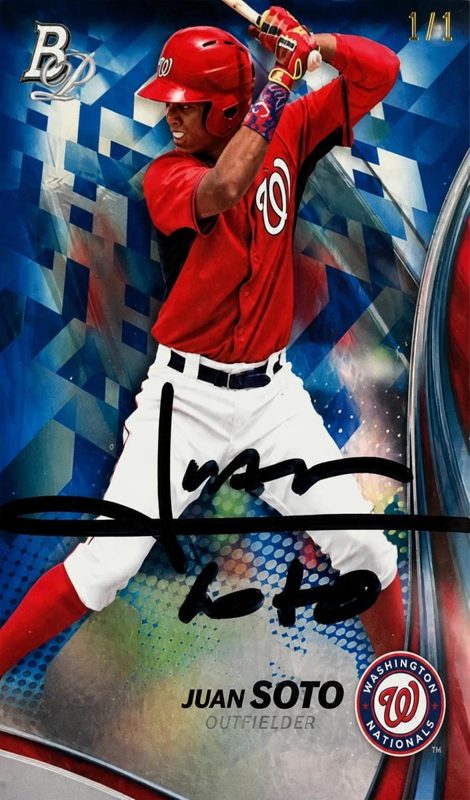 Juan Soto, 2017 Bowman Platinum Baseball