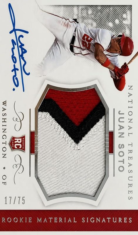 Juan Soto, 2018 Panini National Treasures Baseball
