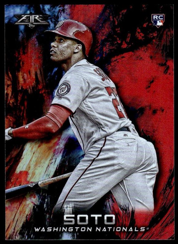 Juan Soto, 2018 Topps Fire Baseball