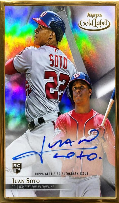 Juan Soto, 2018 Topps Gold Label Baseball