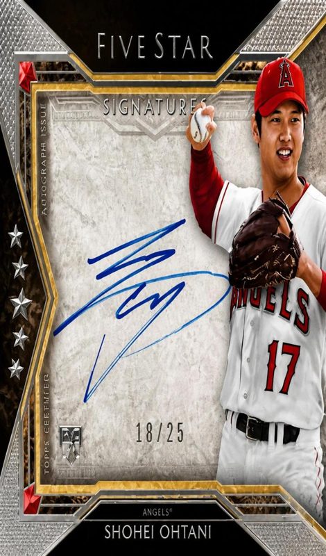 Shohei Ohtani, 2018 Topps Five Star Baseball