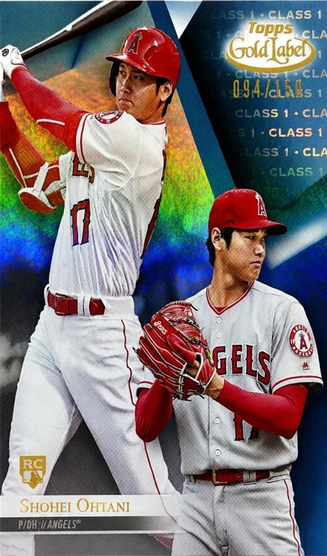 Shohei Ohtani, 2018 Topps Gold Label Baseball
