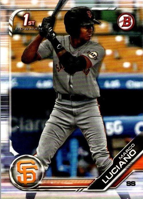 Marco Luciano, 2019 Bowman Paper Prospects Baseball