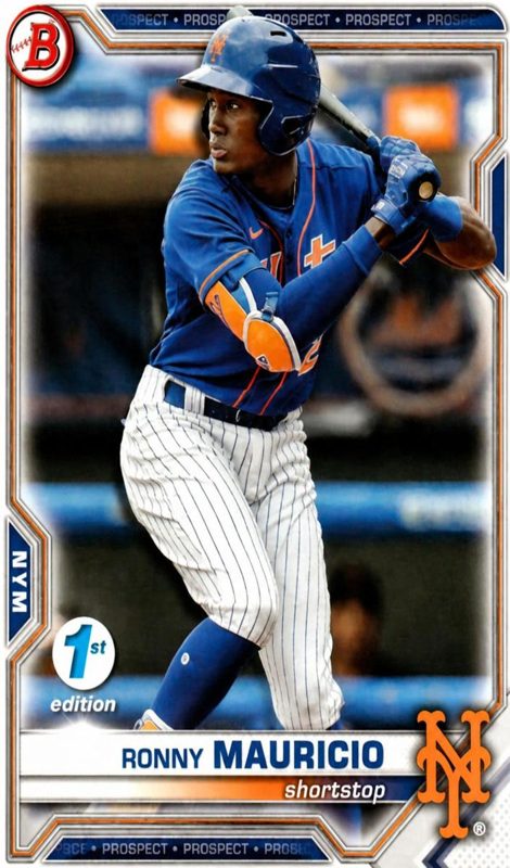 Ronny Mauricio, 2021 Bowman Draft Baseball