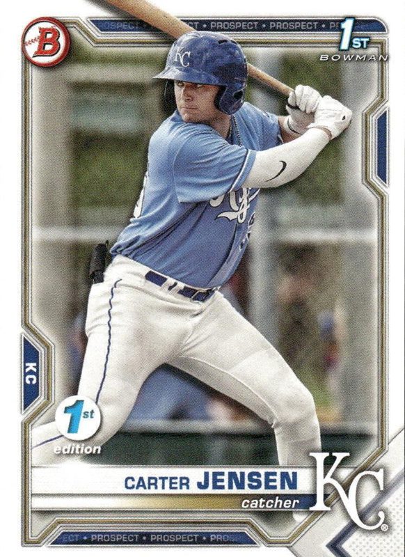 Carter Jensen, 2021 Bowman Draft Baseball