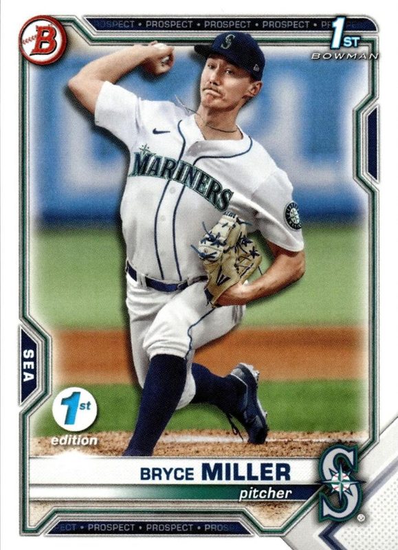 Bryce Miller, 2021 Bowman Draft Baseball