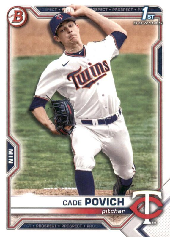 Cade Povich, 2021 Bowman Draft Baseball