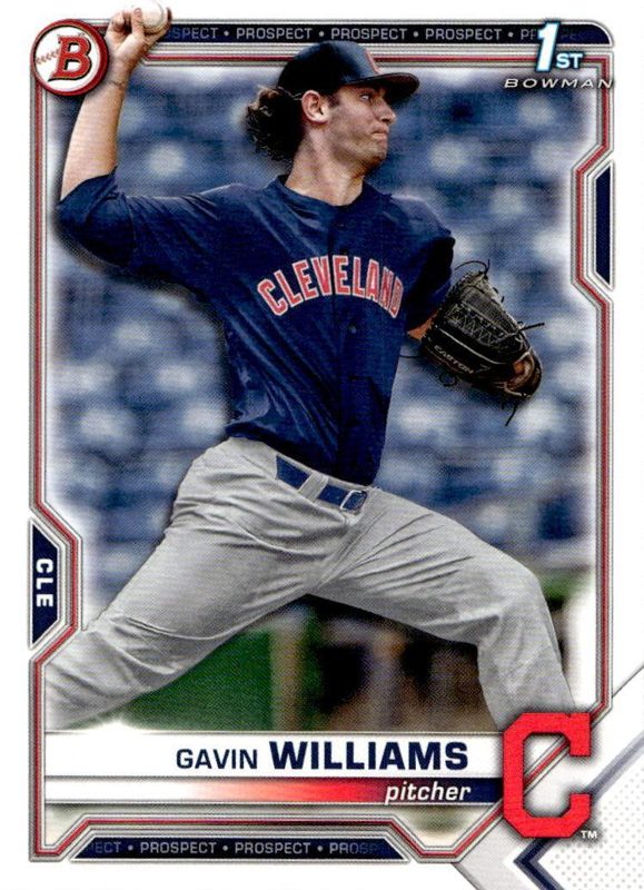 Gavin Williams, 2021 Bowman Draft Baseball