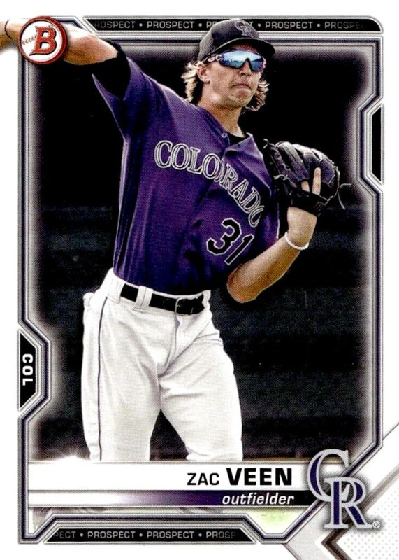 Zac Veen, 2021 Bowman Draft Baseball
