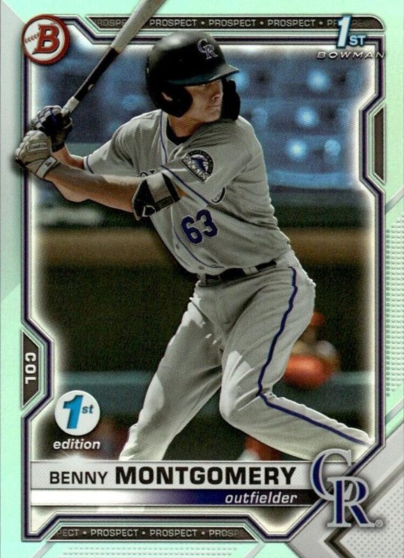 Benny Montgomery, 2021 Bowman Draft Baseball