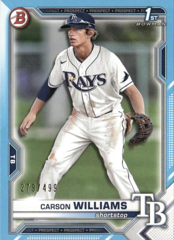 Carson Williams, 2021 Bowman Draft Baseball