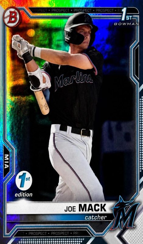 Joe Mack, 2021 Bowman Draft Baseball