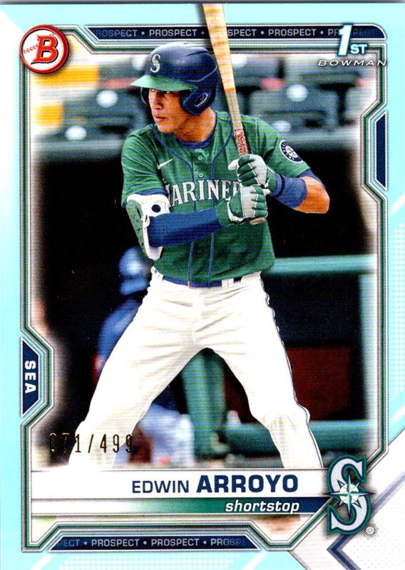 Edwin Arroyo, 2021 Bowman Draft Baseball
