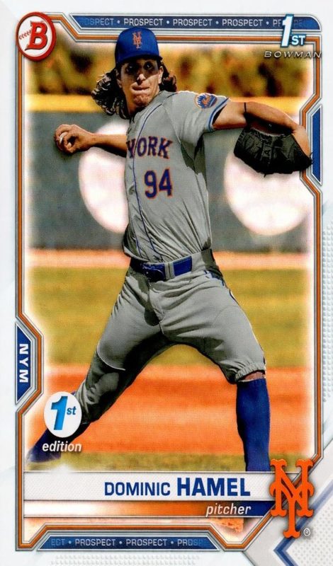 Dominic Hamel, 2021 Bowman Draft Baseball