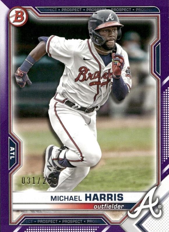Michael Harris, 2021 Bowman Draft Baseball