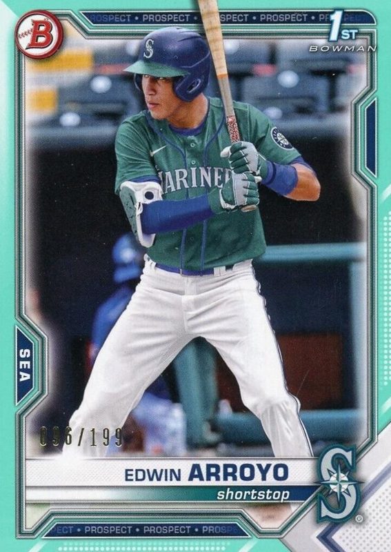Edwin Arroyo, 2021 Bowman Draft Baseball