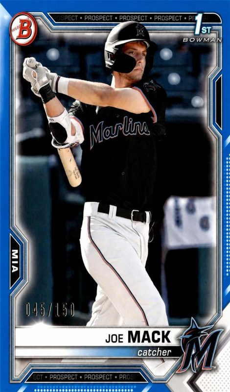 Joe Mack, 2021 Bowman Draft Baseball