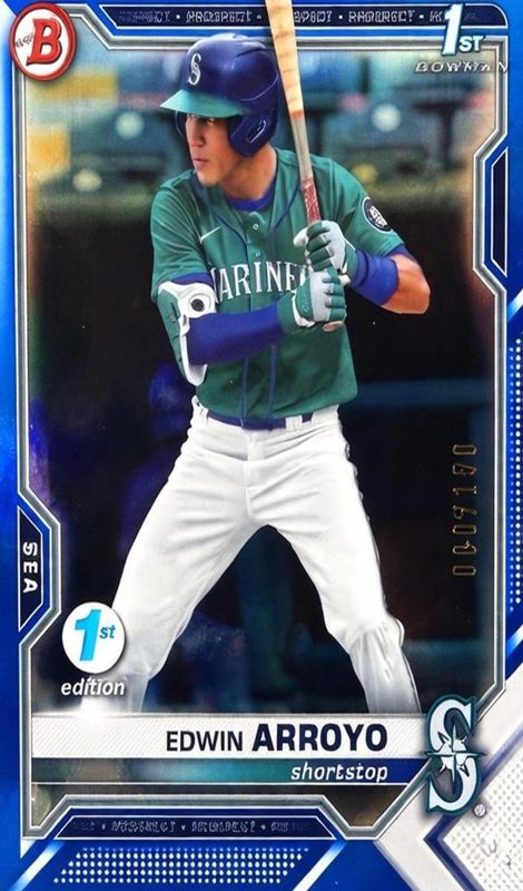 Edwin Arroyo, 2021 Bowman Draft Baseball