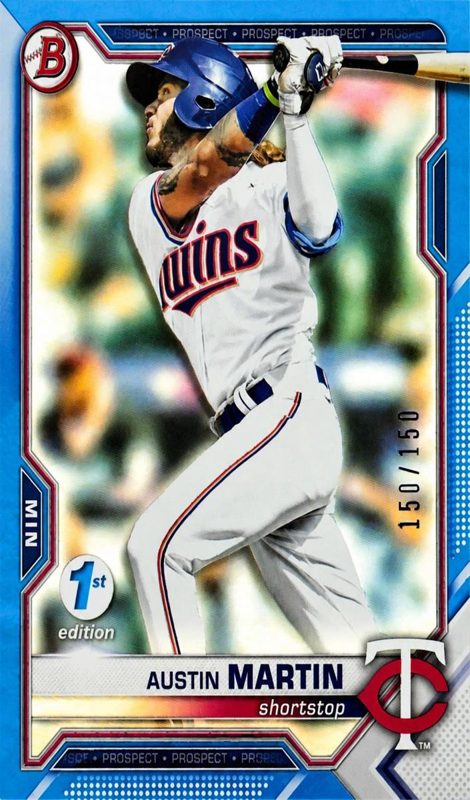 Austin Martin, 2021 Bowman Draft Baseball
