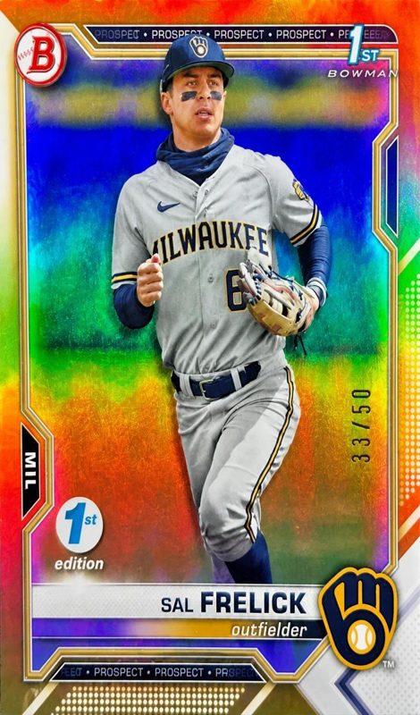 Sal Frelick, 2021 Bowman Draft Baseball