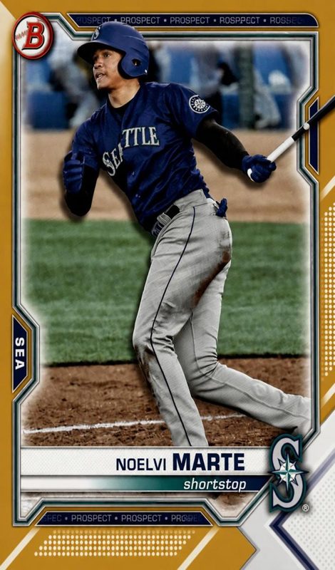 Noelvi Marte, 2021 Bowman Draft Baseball