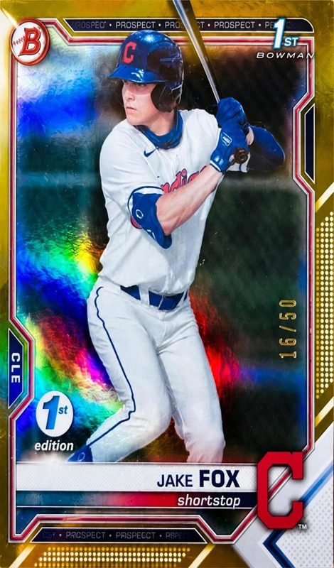 Jake Fox, 2021 Bowman Draft Baseball