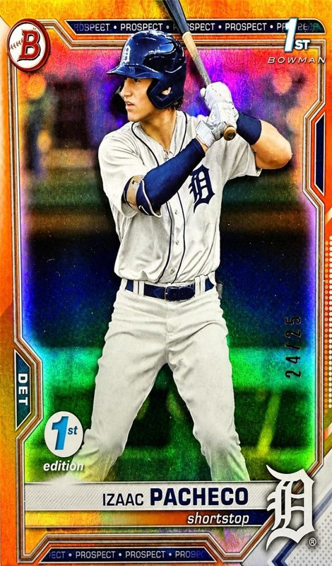 Izaac Pacheco, 2021 Bowman Draft Baseball