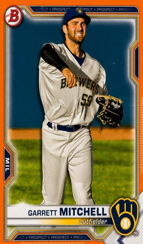 Garrett Mitchell, 2021 Bowman Draft Baseball