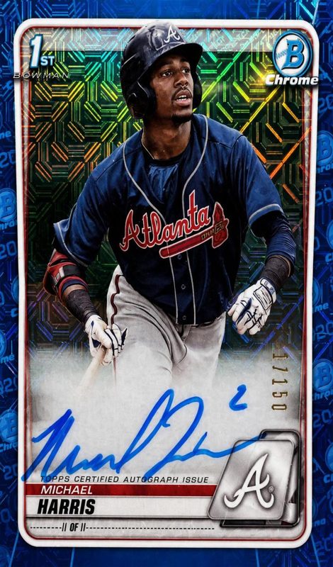 Michael Harris, 2020 Bowman Chrome Prospects Baseball
