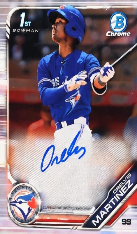 Orelvis Martinez, 2019 Bowman Chrome Prospects Baseball