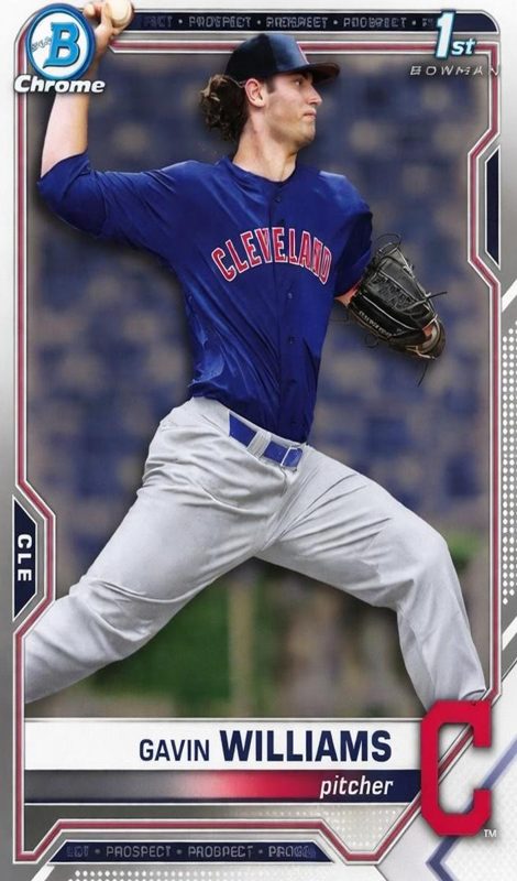 Gavin Williams, 2021 Bowman Draft Chrome Baseball
