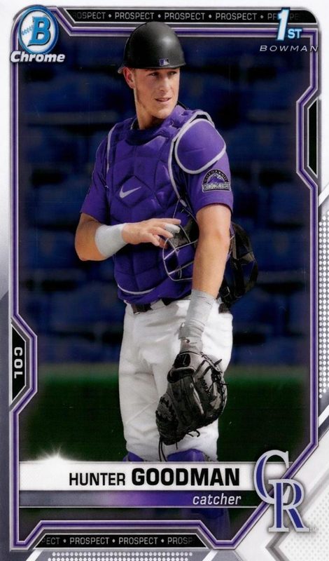 Hunter Goodman, 2021 Bowman Draft Chrome Baseball