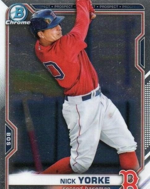 Nick Yorke, 2021 Bowman Draft Chrome Baseball