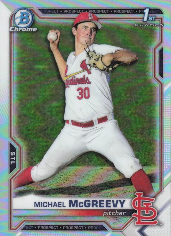 Michael McGreevy, 2021 Bowman Draft Chrome Baseball