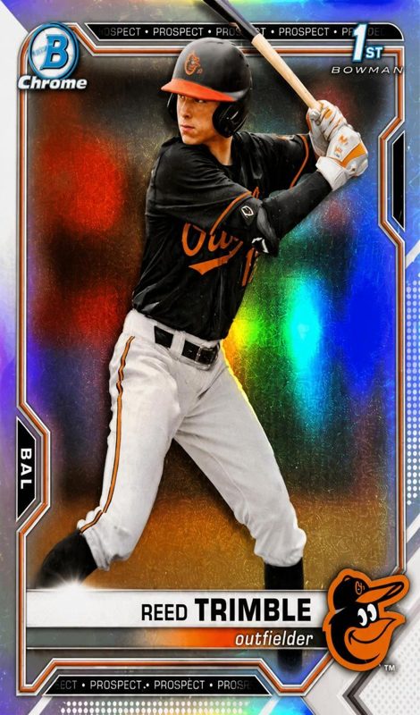Reed Trimble, 2021 Bowman Draft Chrome Baseball