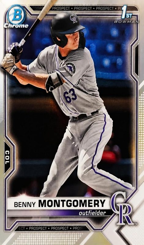 Benny Montgomery, 2021 Bowman Draft Chrome Baseball