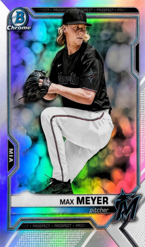 Max Meyer, 2021 Bowman Draft Chrome Baseball