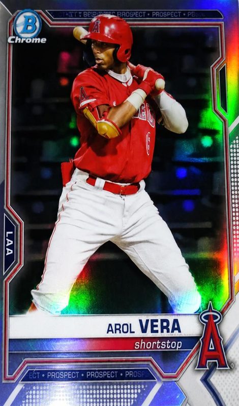 Arol Vera, 2021 Bowman Draft Chrome Baseball