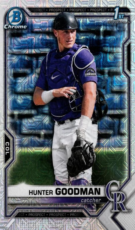 Hunter Goodman, 2021 Bowman Draft Chrome Baseball